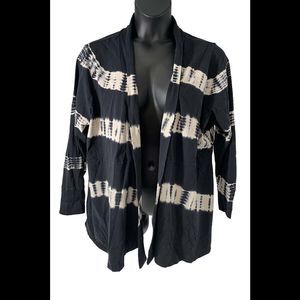 Seed to Style Organic Cotton Open-Front Solid Cardigan Shibori - Regular